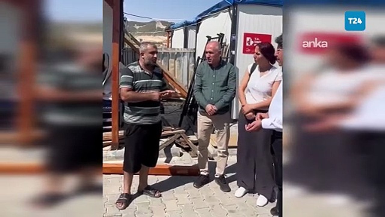 DEM Partili Bozan'dan Adıyaman'da konteyner kent ziyareti: Depremzedeleri konteyner kentten çıkarmak istiyorlar