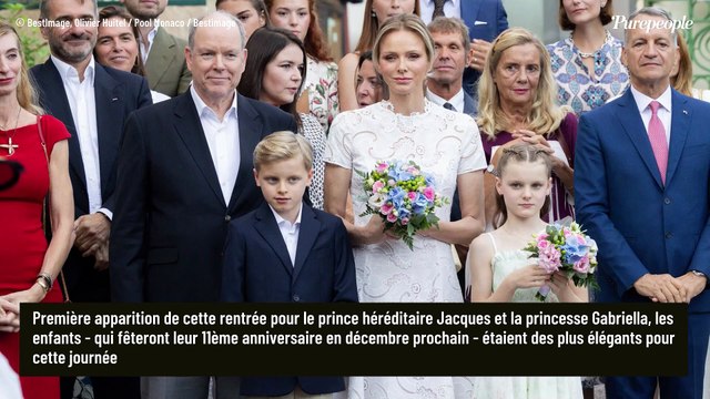 Charlene de Monaco sublime en robe brodée aux côtés de sa fille Gabriella, adorable en robe Dior