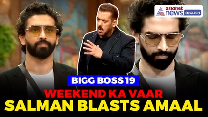Bigg Boss 19, Weekend Ka Vaar: Salman Khan BLASTS Amaal Mallik!