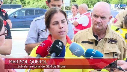 Vuelca un autobús con 60 pasajeros en Santa Susana, Barcelona