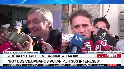 Máximo Kirchner votó en las elecciones legislativas de PBA 2025