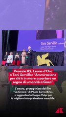 Toni Servillo premiato a Venezia: vince la Coppa Volpi