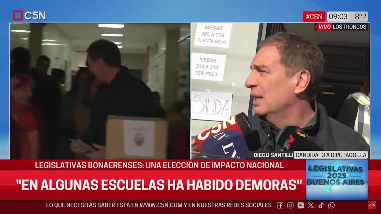 Diego Santilli: "Es muy importante que vengan a expresarse y a definir cuáles son sus ideas"