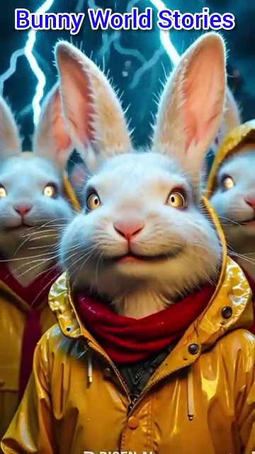 The Rabbits of the Flood – A Cinematic Survival Tale”#ytshorts #animation #rabbitcartoon #animals