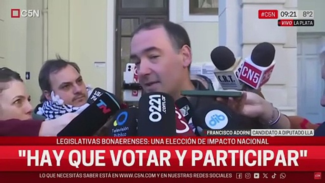 Francisco Adorni llamó a votar y deseó que los comicios se desarrollen "en paz"