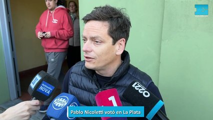 Pablo Nicoletti votó en La Plata