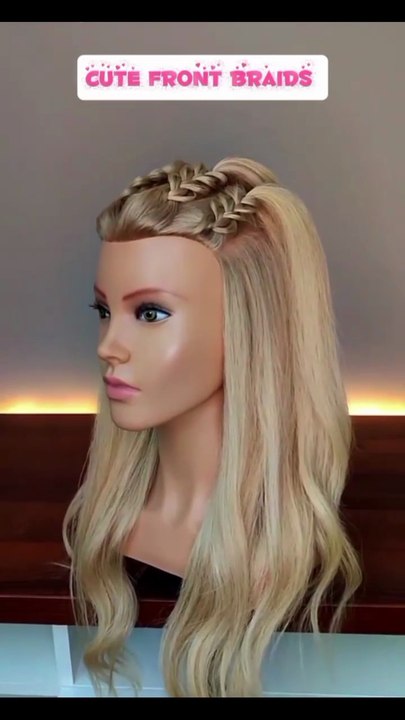 “Cute Front Braids Hairstyle Tutorial | Easy & Stylish Hair Look Step by Step” #braids hairstyle,#hairstyle tutorial,#trending hairstylefront braids tutorial#stylish hairstyle,