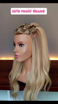 “Cute Front Braids Hairstyle Tutorial | Easy & Stylish Hair Look Step by Step” #braids hairstyle,#hairstyle tutorial,#trending hairstylefront braids tutorial#stylish hairstyle,