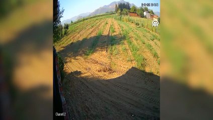 İzmir'de eğitim uçağının düşme anının görüntüsüne ulaşıldı