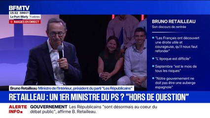 Un Premier ministre de gauche: "hors de question", déclare Bruno Retailleau