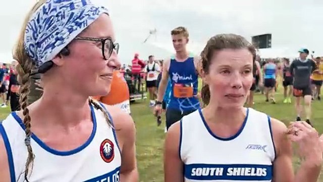 North East runners react to finishing the 2025 Great North Run