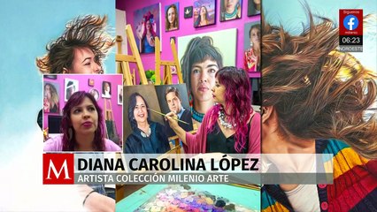 Diana López, artista de la colección Milenio Arte, da rostro artístico a la SCJN
