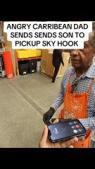 Angry Caribbean dad sends son to pick up Sky hook prank.😂😂😂😂