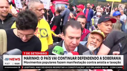 7 de setembro: Boulos, Marinho e Teixeira participam de ato em SP
