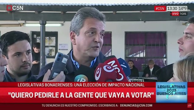 La palabra de Sergio Massa después de votar