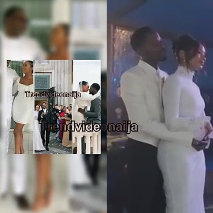 Trending video of Mr eazi wedding with his wife...Femi Otedola speaks at the wedding ceremony Trend video Nigeria