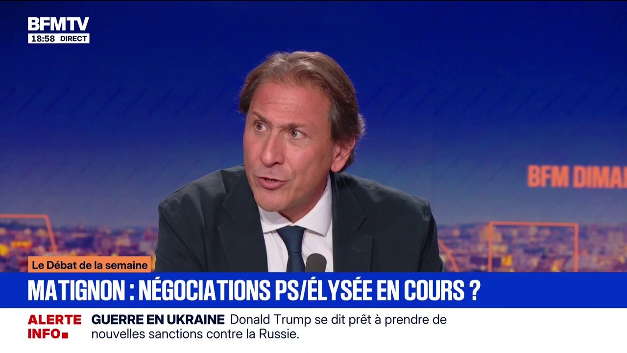 Le PS à Matignon: "Ce que l'on propose, c'est de ne pas censurer ce gouvernement au moment où il se présente et au cas par cas chacun des textes sera négocié", explique Jérôme Guedj, député (PS)