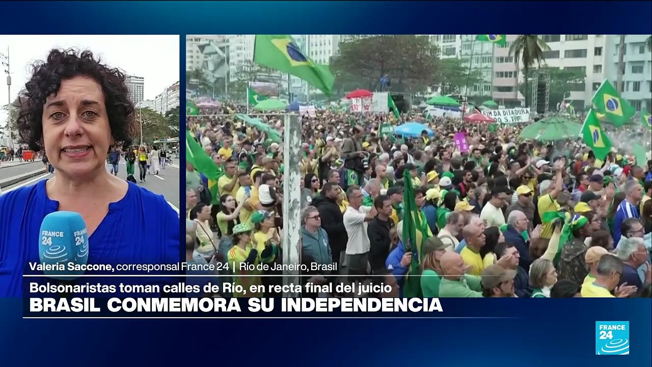 Bolsonaristas marchan durante Día de Independencia de Brasil por amnistía de Bolsonaro