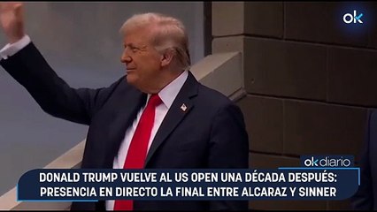 Donald Trump vuelve al US Open una década después: presencia en directo la final entre Alcaraz y Sinner