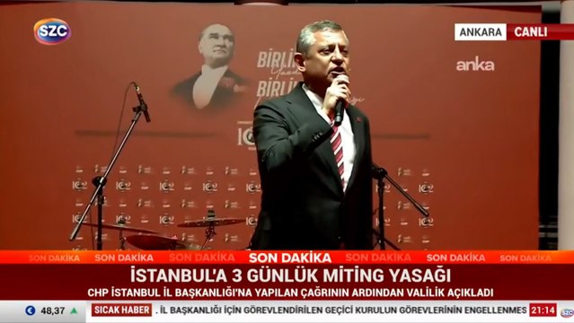 CHP lideri Özgür Özel: Korkmuyoruz, teslim olmayacağız