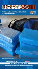 Polícia Militar localiza laboratório de cocaína em Penha