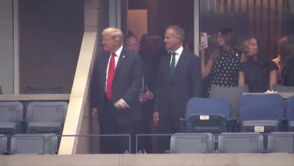 TRUMP Sends Crowd into Frenzy at US Open Final Arrival