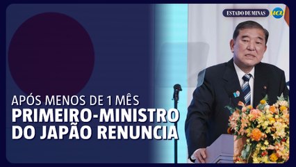 Primeiro-ministro japonês anuncia renúncia após menos de 1 mês no cargo