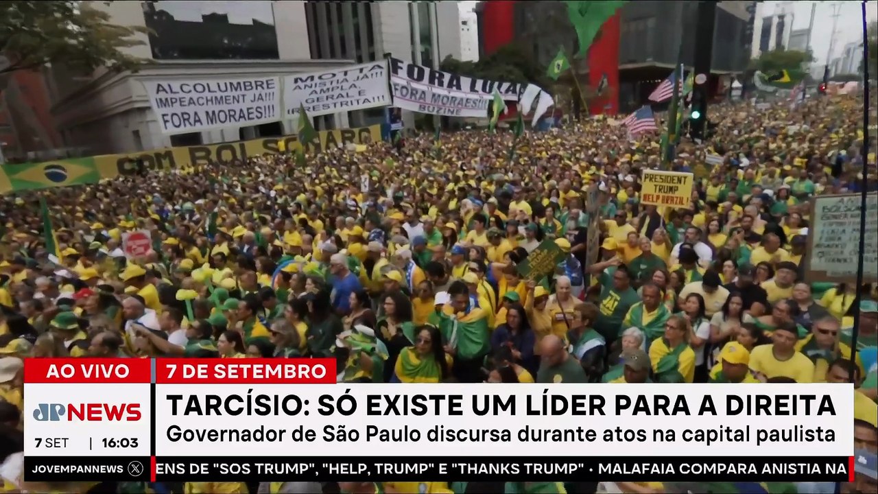 Tarcísio de Freitas pede Bolsonaro nas urnas e cobra Hugo Motta sobre anistia; veja a íntegra