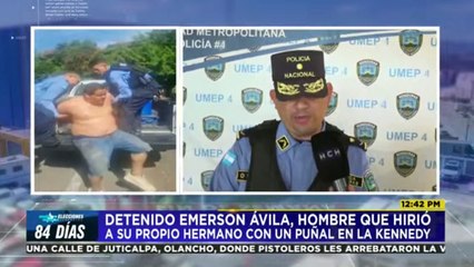 Así fue la persecución de la PN a "bolo" que hirió con un cuchillo a su hermano en TGU