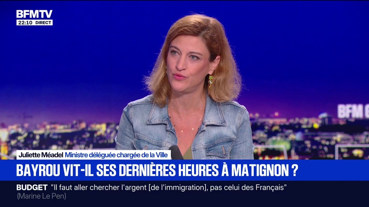La fin du gouvernement Bayrou ?: "Changer de ministres tous les quatre, cinq mois, c'est du stop and go, c'est une France qui traîne", indique Juliette Méadel, ministre déléguée chargée de la Ville