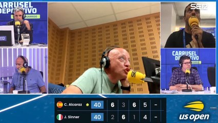 El momento en el que Alcaraz vence a Sinner