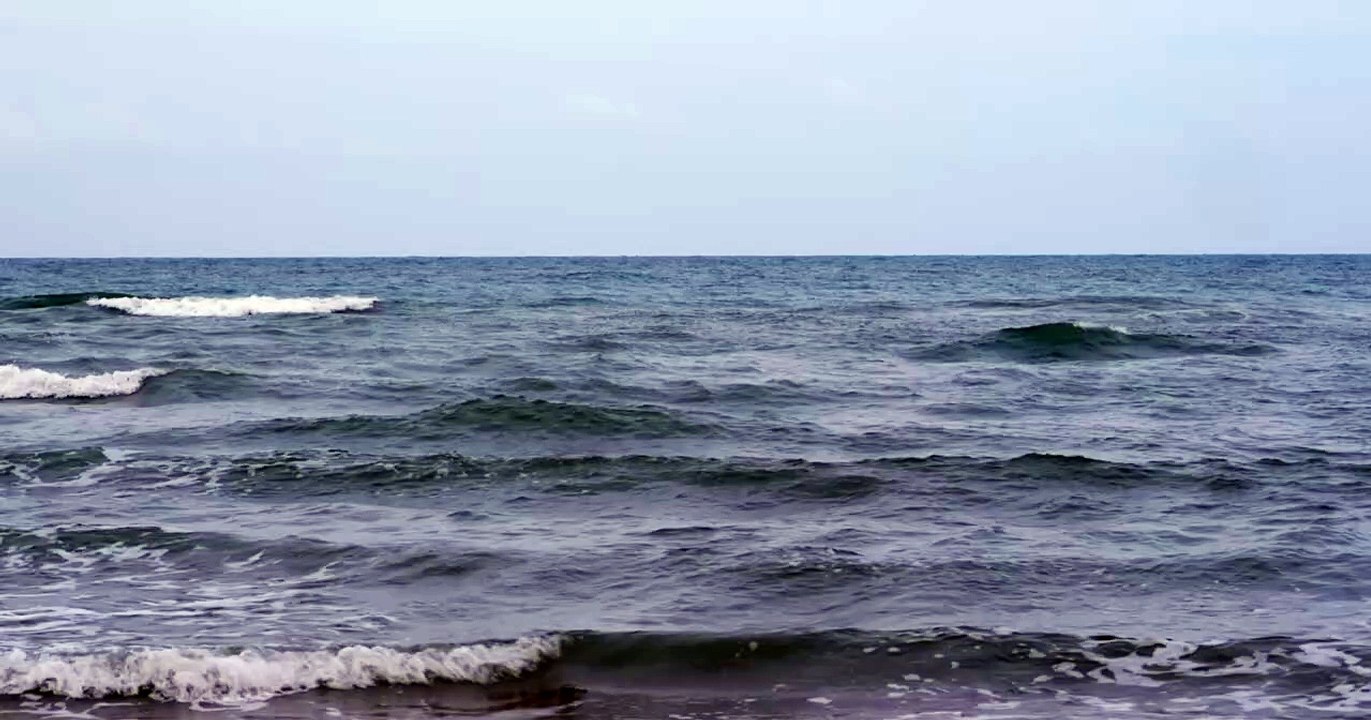 close-up view of sea waves