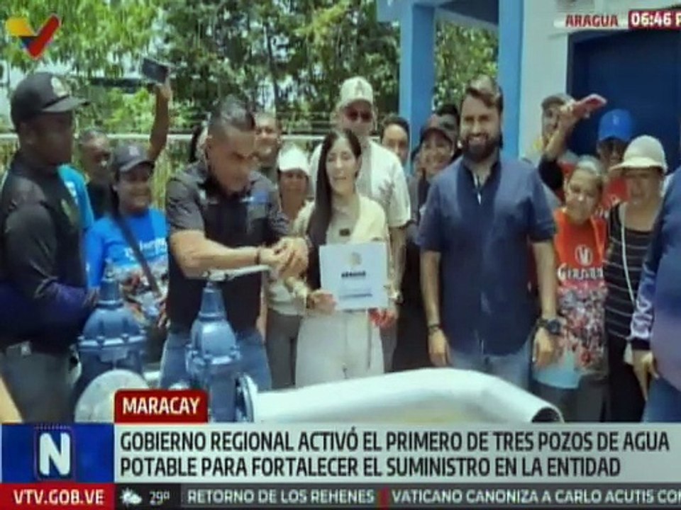 Autoridades aragüeñas activan pozo de agua potable para fortalecer el suministro en la región