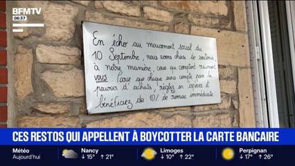 10 septembre: ces restaurants qui appellent à boycotter la carte bancaire