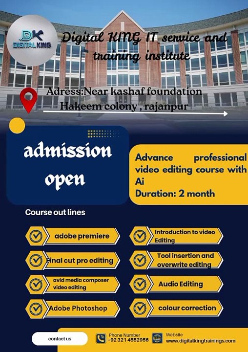 Video editing course