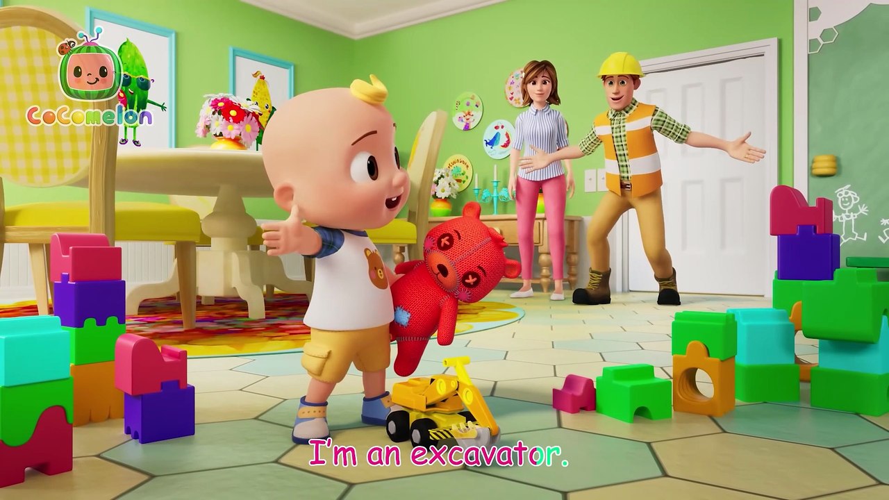 I m an Excavator! 👷_♂️ _ CoComelon Nursery Rhymes & Kids Songs