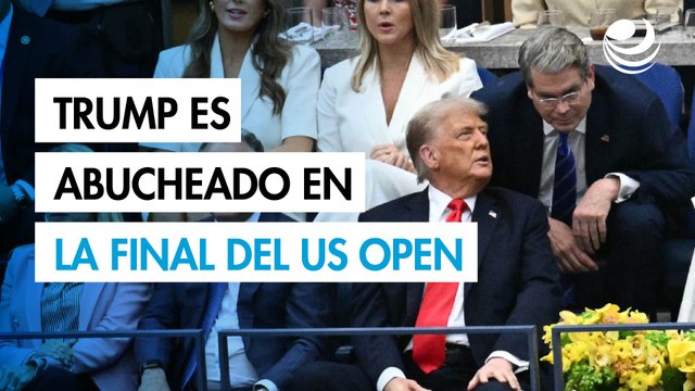 Trump es abucheado brevemente por espectadores en la final del US Open de tenis