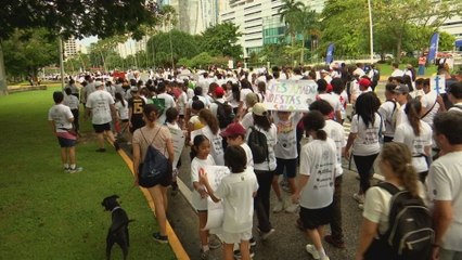 Realizan caminata para conmemorar el Día Mundial de la Prevención del Suicidio