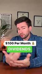$100 PER MONTH DIVIDENDS! How much you need to invest for Financial Freedom