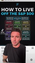 How to quit your job & live off JUST s&p500 FOREVER