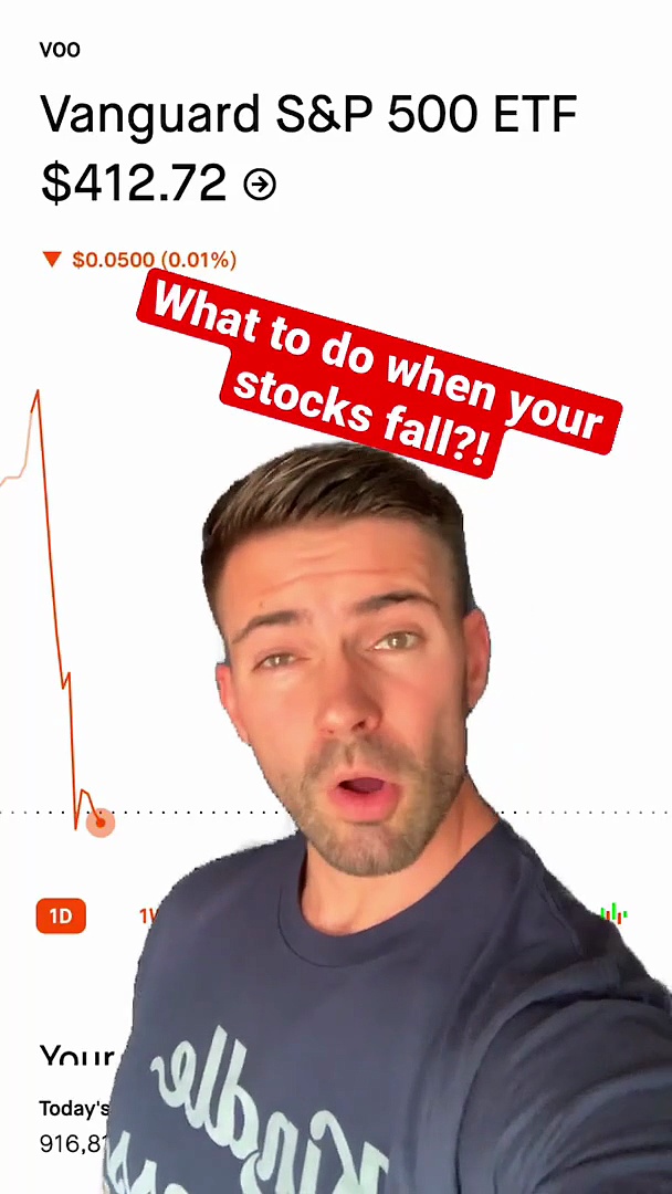 What to do when stocks fall #investing #indexfunds #strategy #stocks