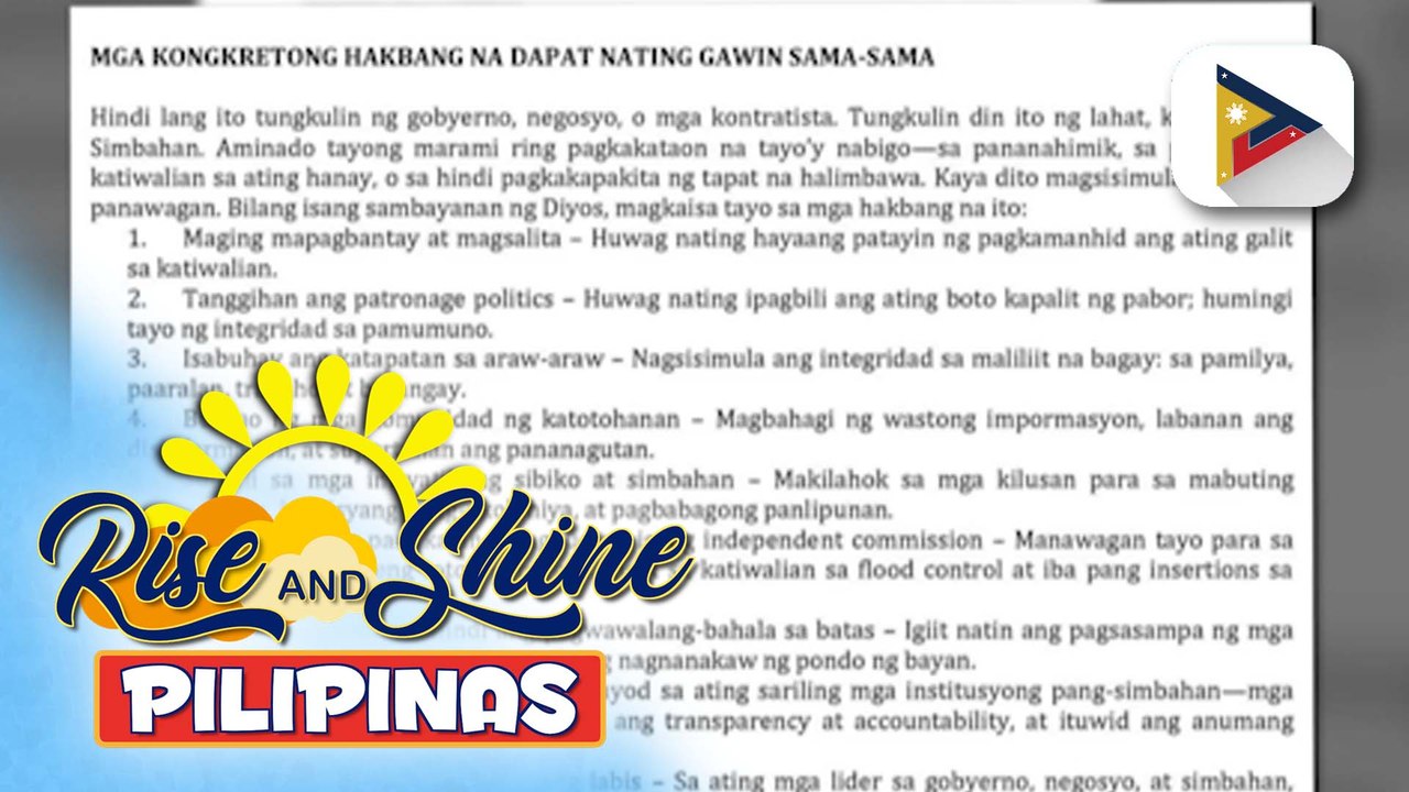 CBCP, hinimok ang mga kabataan na gamitin ang social media platform para bantayan ang mga tiwali; mga politiko at gov’t opisyal na sangkot sa flood control project dapat ring tutukan
