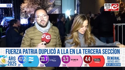 Victoria Tolosa Paz habló en el búnker de Fuerza Patria tras la elección