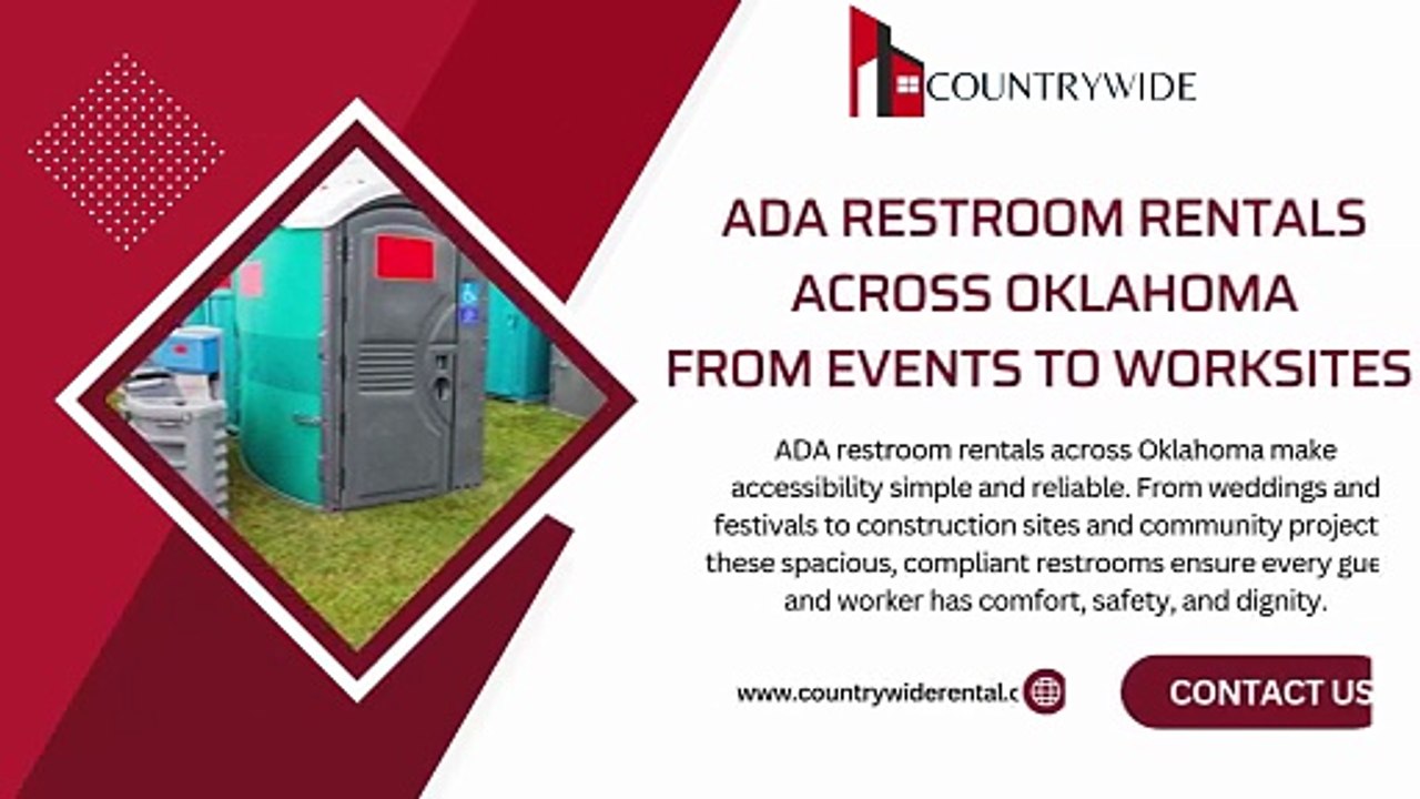 ADA Restroom Rentals Across Oklahoma From Events to Worksites | Countrywide Rental