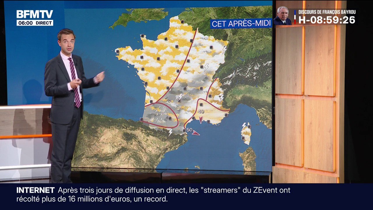 Un ciel chargé pour ce lundi, avec de la pluie attendue dans le sud-ouest de l'Hexagone