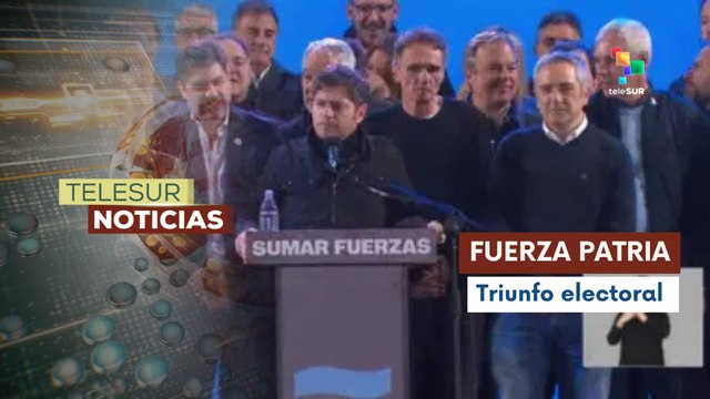 Victoria Aplastante de Kicillof en elecciones legislativas de Buenos Aires