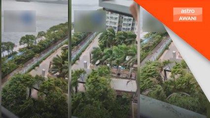 Hong Kong tutup sekolah, perniagaan akibat taufan Tapah