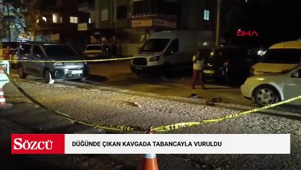 Düğünde çıkan kavgada tabancayla vuruldu