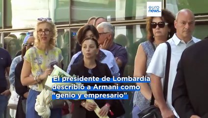 Más de 17.000 personas despiden al diseñador Giorgio Armani en Milán