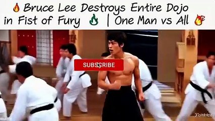 🔥 Bruce Lee Destroys Entire Dojo in Fist of Fury 💥 | One Man vs All 🥋 #Legend